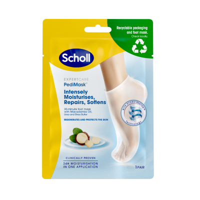 Scholl PediMask kosteuttava jalkanaamio 1 pari